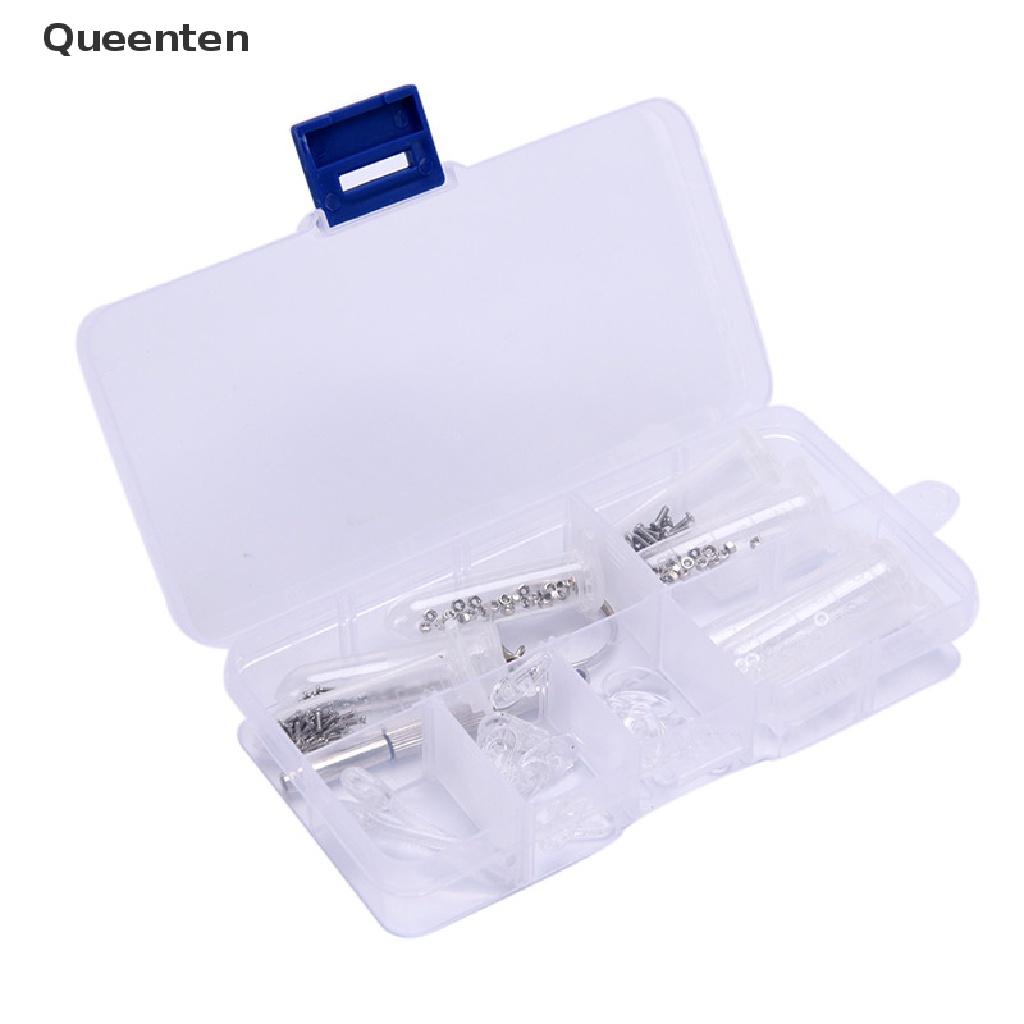Queenten Screw Nut Nose Pad Optical Repair Set Assortment Sunglass Tool Kit For glasses QT