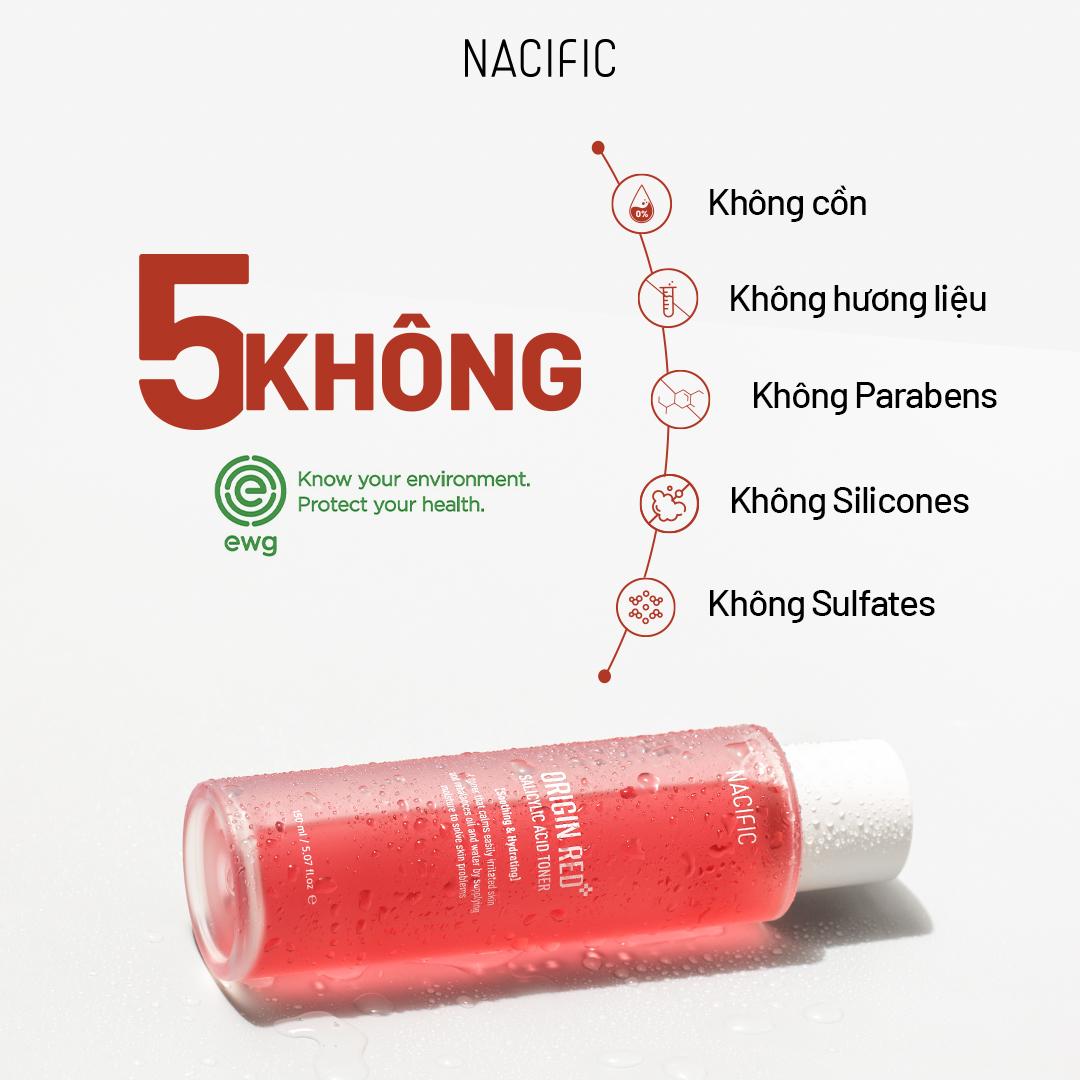 Nacific Nước hoa hồng Origin Red Salicylic Acid Toner 150ml