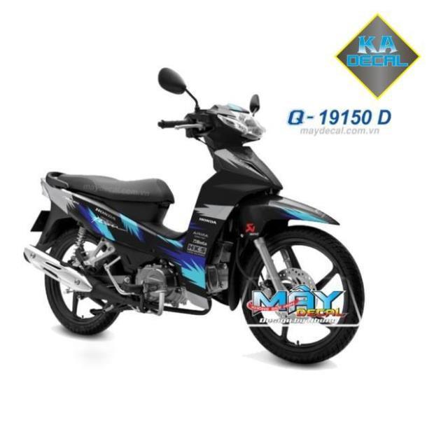 Tem rời Wave blade 110 HKS dán xe đen