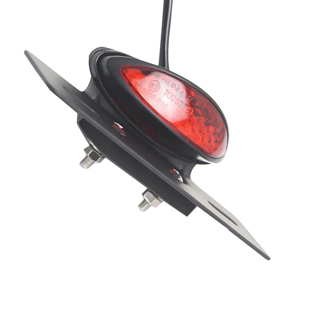 12V 14-LED Motorcycle Turn Signal Brake License Plate Integrated Tail Light