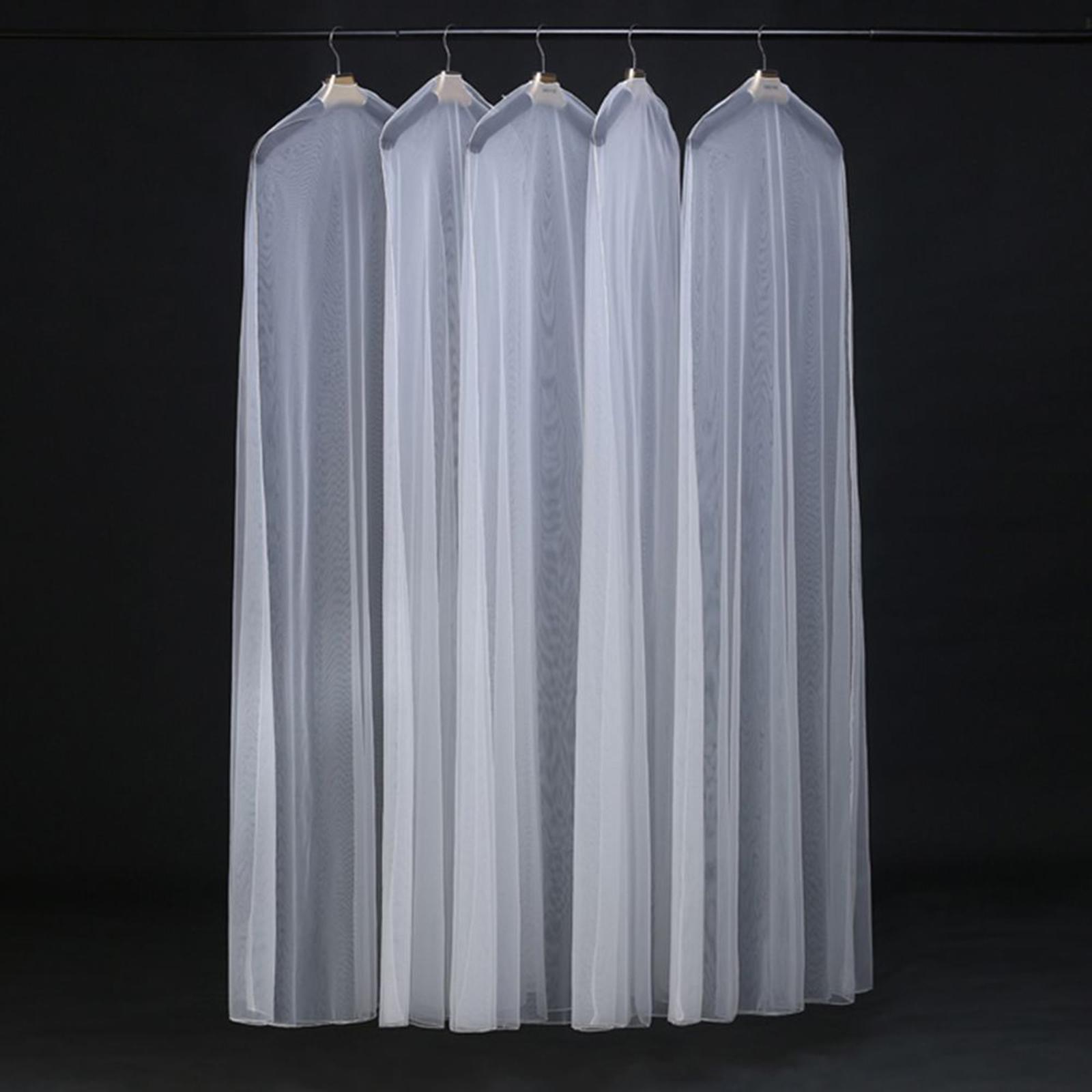 Wedding Dress Garment Bag Cover Dustproof Covers for Wardrobe Closet Storage