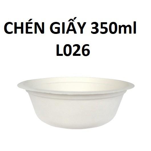 Chén giấy bã mía Thái Lan 350ml (10 cái/xấp) - thương hiệu Gracz