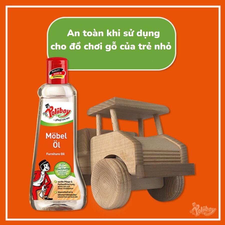 Dầu Đánh Bóng Đồ Gỗ POLIBOY An Toàn Cho Trẻ Nhỏ, Làm Mới Đồ Chơi Gỗ 200ml