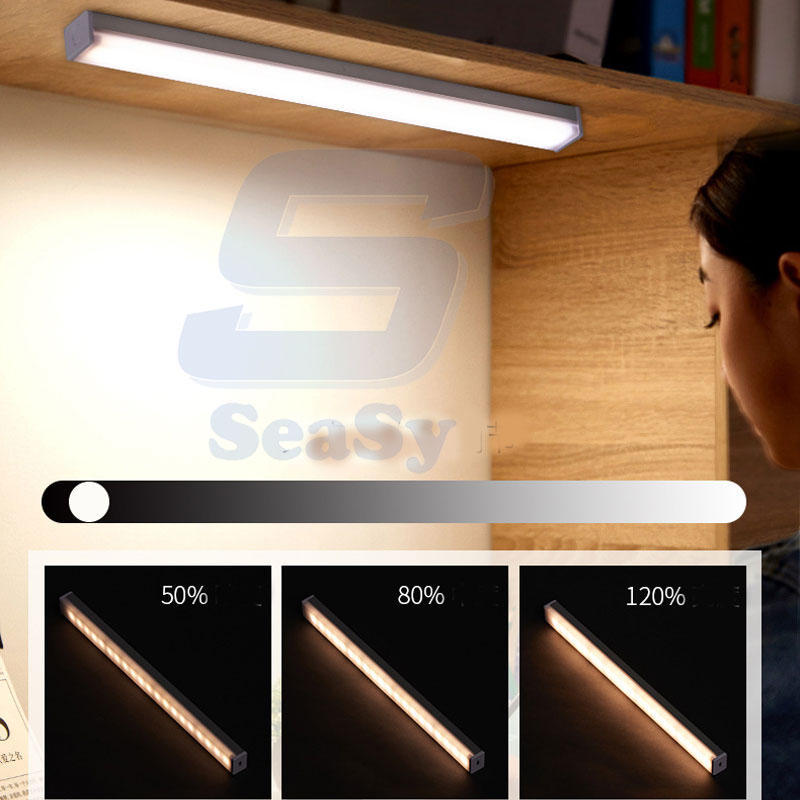 Đèn Đọc Sách, Đèn Làm Việc Không Dây SeaSy SS60, Đèn Cảm Ứng Siêu Nhạy, Cảm Biến Chuyển Động Thông Minh, Sạc Pin Tích Điện, Điều Chỉnh Độ Sáng Qua 1 Lần Nhấn, Ánh Sáng Bảo Vệ Mắt, Dùng Làm Đèn Học, Đèn Làm Việc, Đèn Ngủ– Hàng Chính Hãng