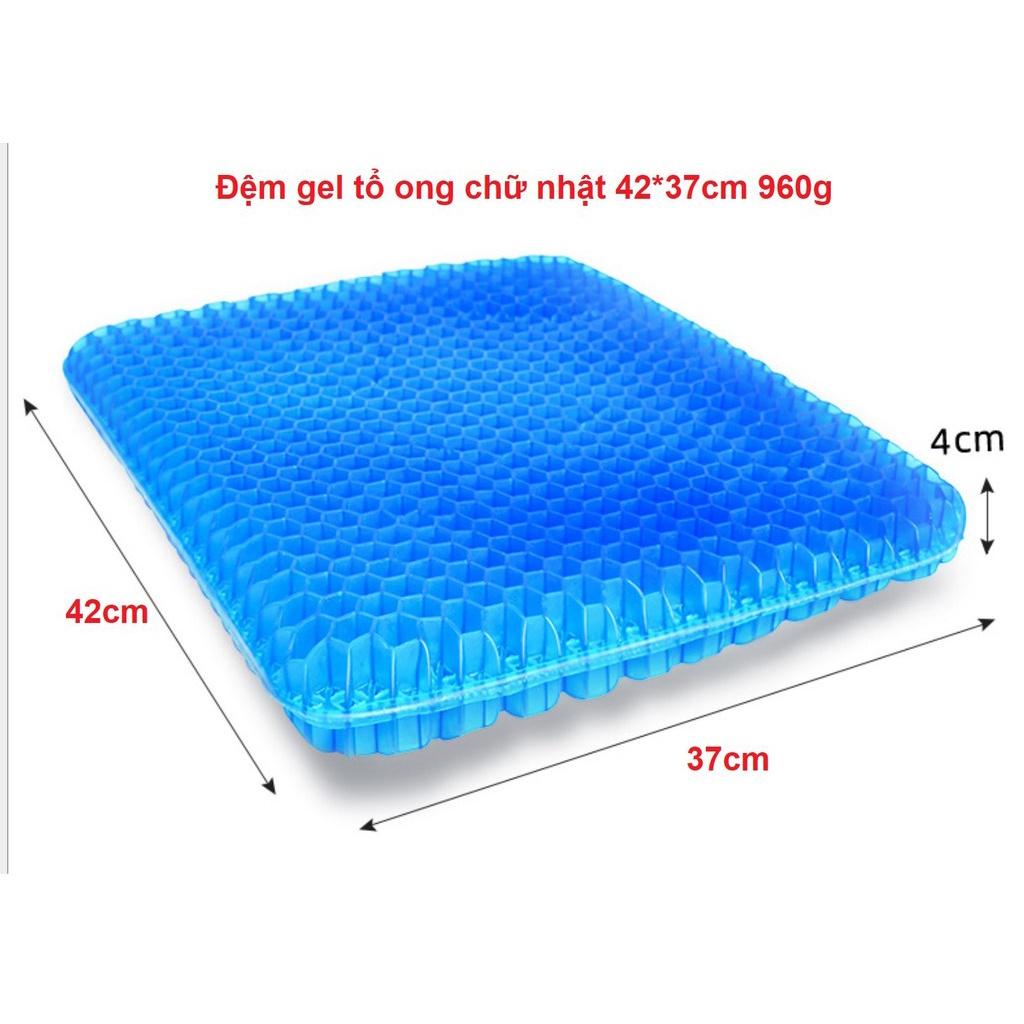 Đệm Ngồi 3D Silicon 2 Lớp Tổ Ong Lót Ghế Thoáng Khí Chống Đau Mỏi Lưng miDoctor