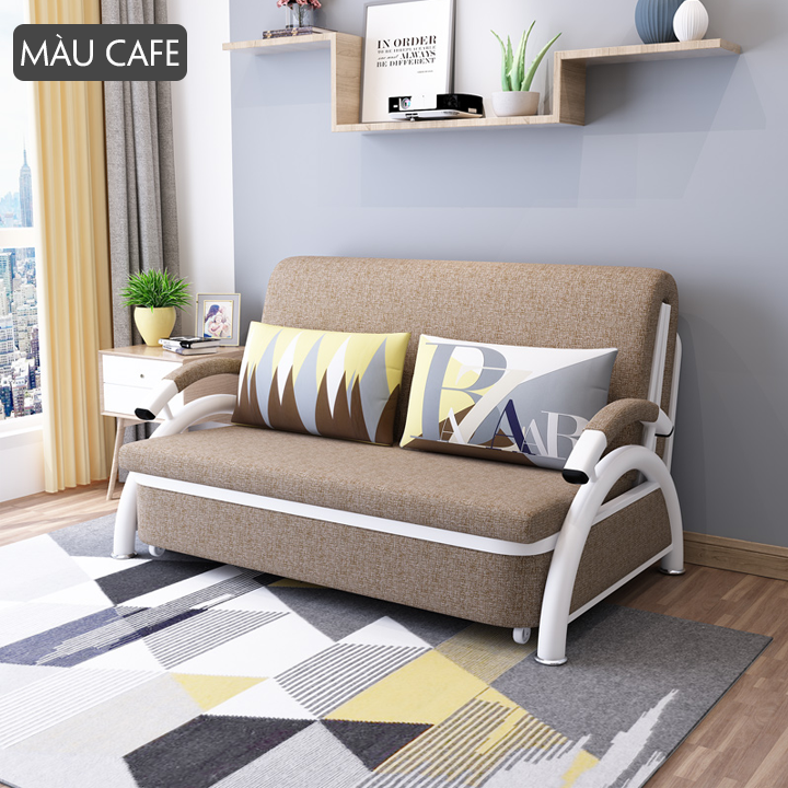 Giường Ngủ Nệm Bọt Biển Tự Nhiên 1m90 x 1m30 Kiêm Ghế Sofa - Giường Sofa Gấp Gọn Kiêm Ghế Giường Đa Năng Kiêm Ghế Sofa Cao Cấp