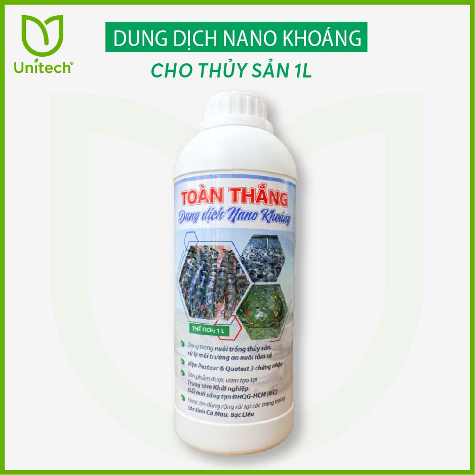 Nano khoáng thủy sản Toàn Thắng - Tăng đề kháng cho tôm cá, nhanh cứng vỏ sau khi lột xác