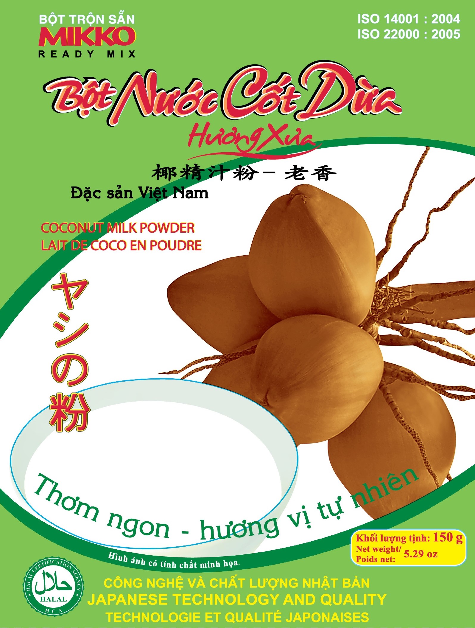 Bột nước cốt dừa 150gr - MIKKO HƯƠNG XƯA