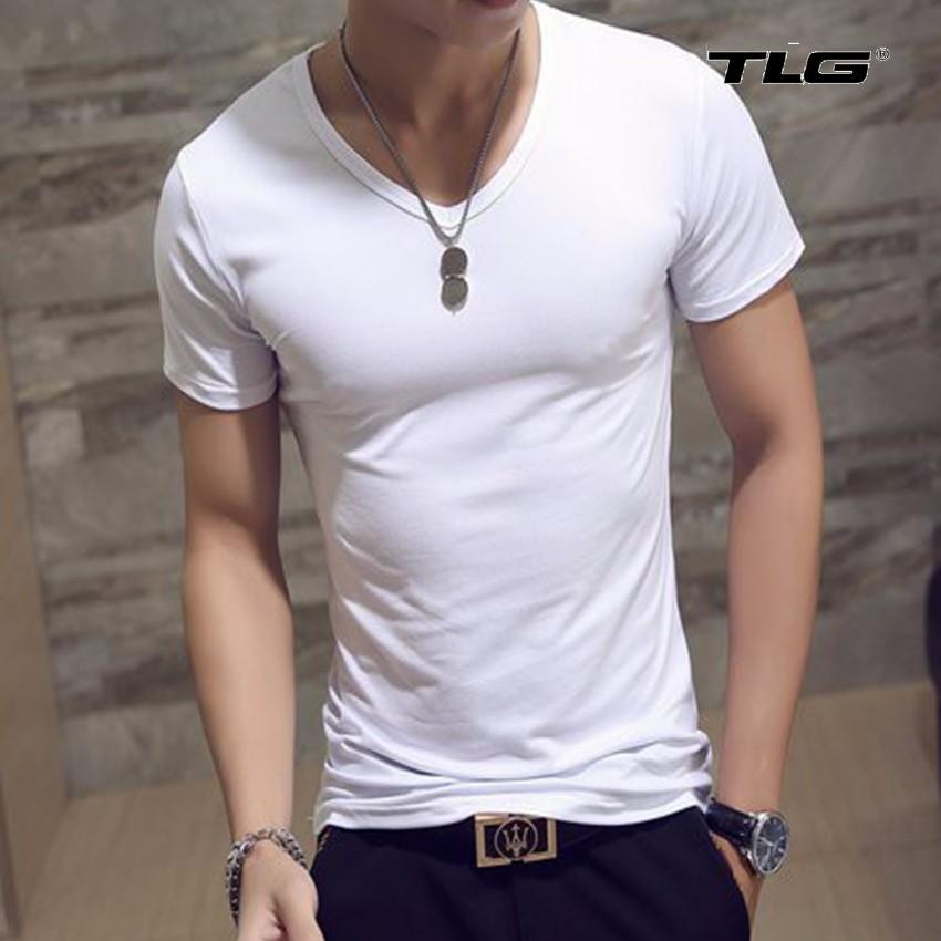 Áo Thun Body Ngắn Tay Nam Cổ tròn, cổ V 206377