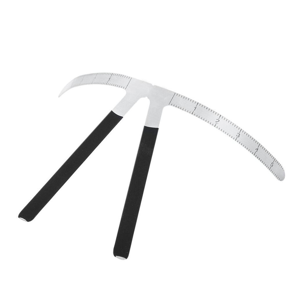 Metal Microblading Eyebrow Permanent Makeup Tattoo Ruler Measure Tool