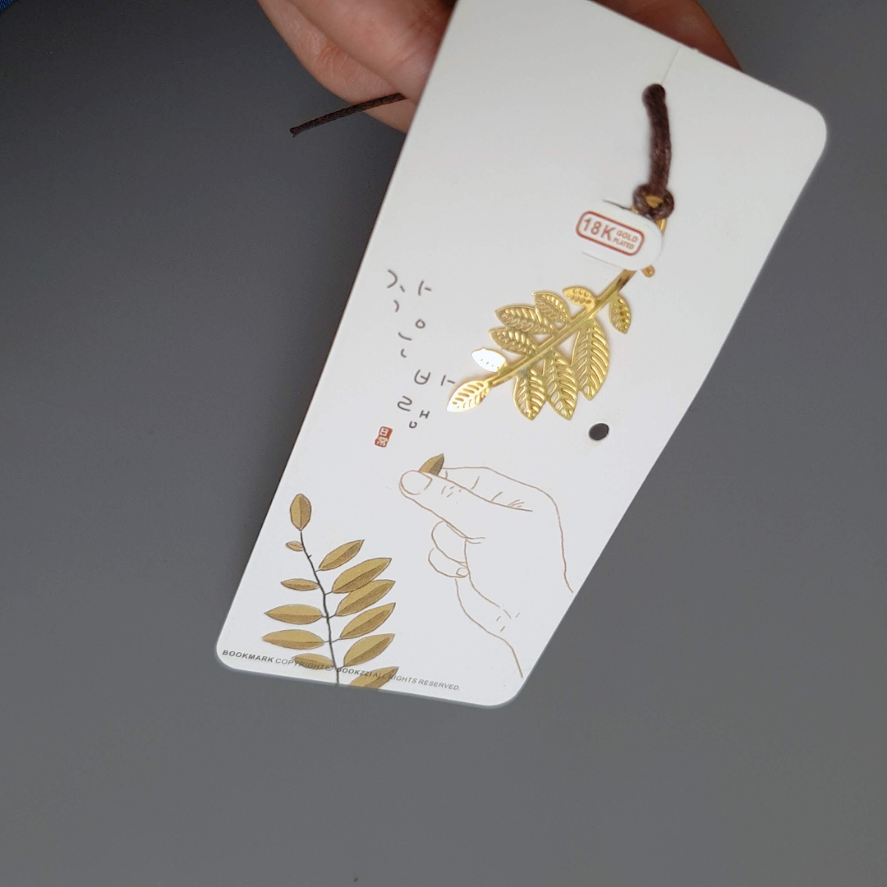 Bookmark kim loại mini hình lá cây