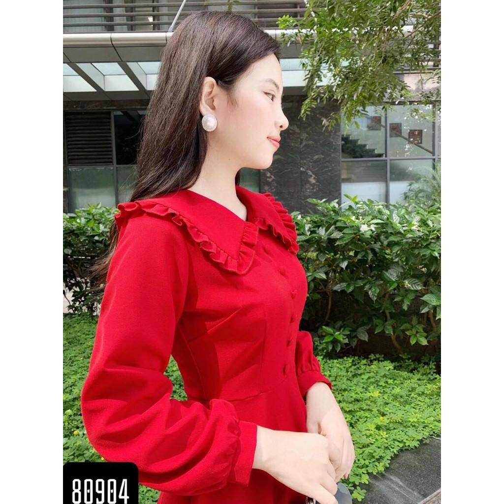 ĐẦM XÒE DỰ TIỆC DÀI TAY PHỐI BÈO SIÊU XINH