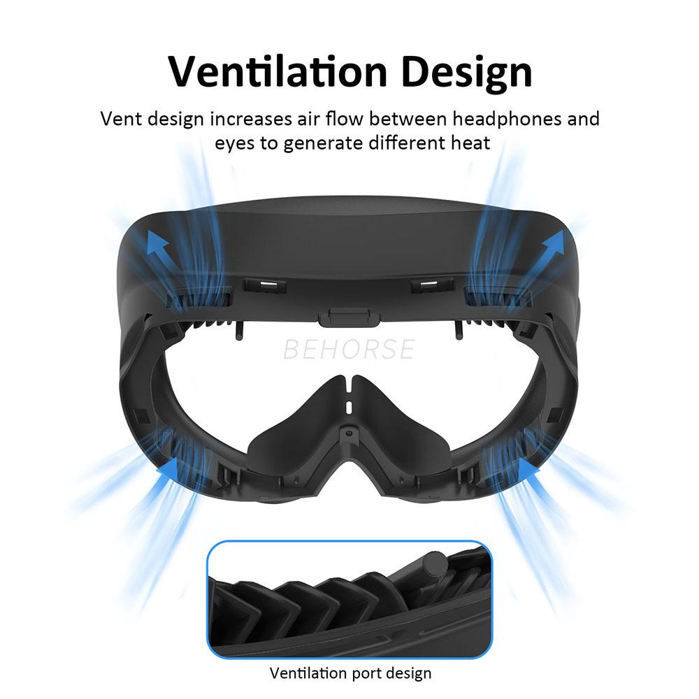 Mặt nạ mở rộng cho Pico 4 Giao diện mặt Pad Thay thế VR Tai nghe Thông gió Disigition PU Face Face VR Phụ kiện VR Màu sắc: Combo 11