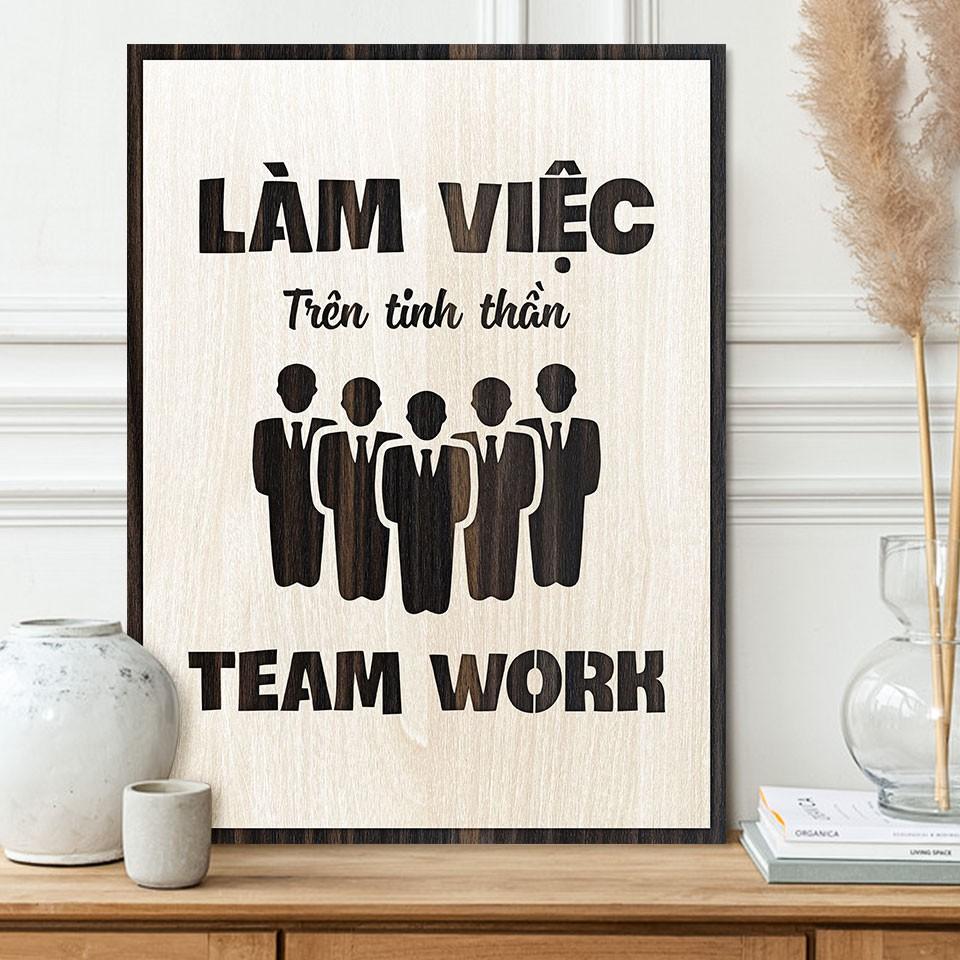 Tranh tạo động lực TBIG065 - Làm việc trên tinh thần Team Work.