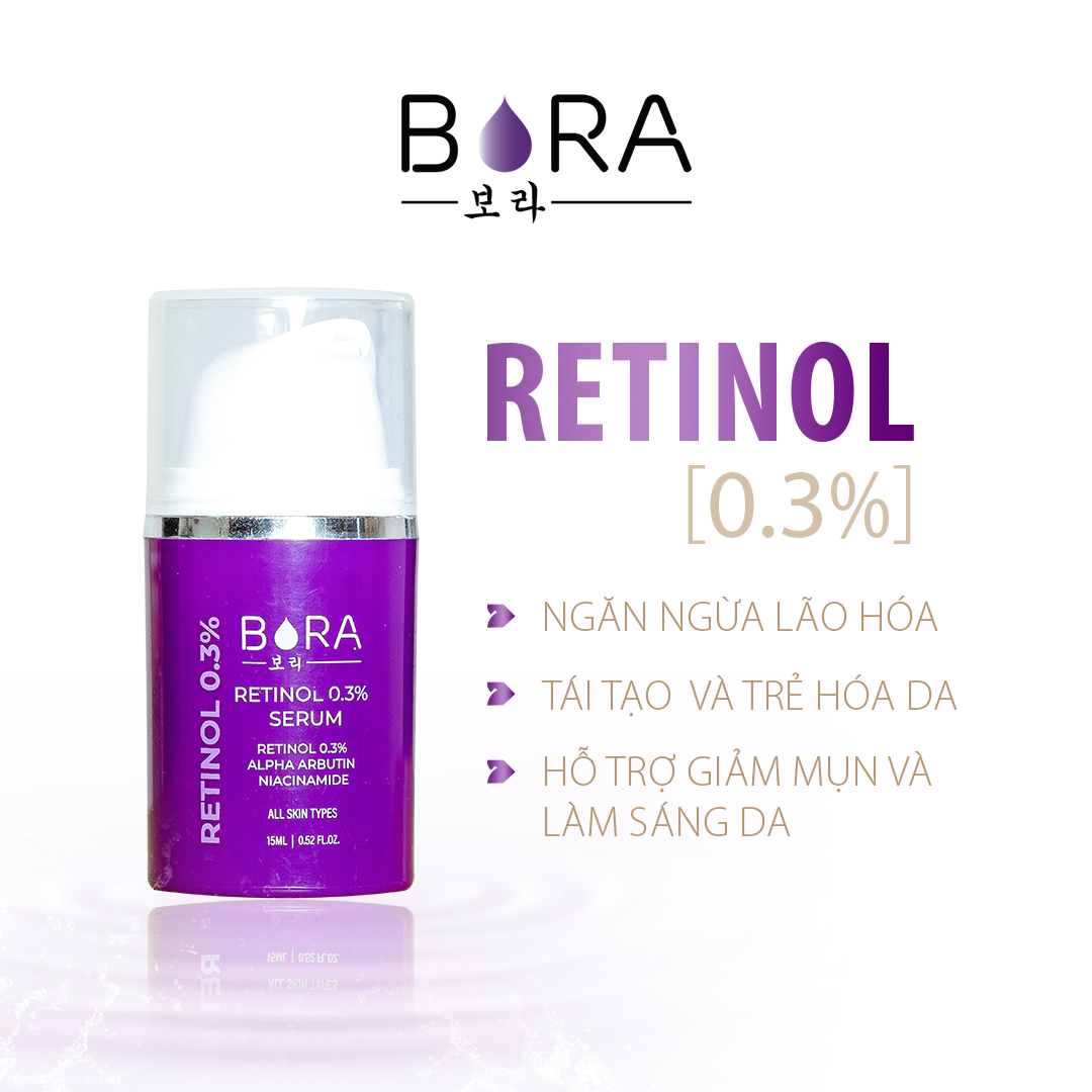 Tinh chất dưỡng trắng da mờ nám Retinol 0.3% serum