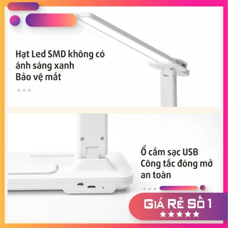 Đèn Học Để Bàn, Led Tích Điện Chống Cận Thị, Đọc Sách, Làm Việc