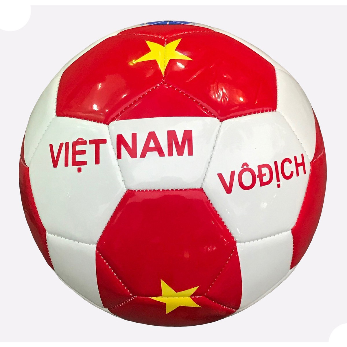 Bóng Đá Trẻ Em Số 4 Hình Việt Nam Vô Địch Hàng Nhập Khẩu Màu Trắng Pha Đỏ