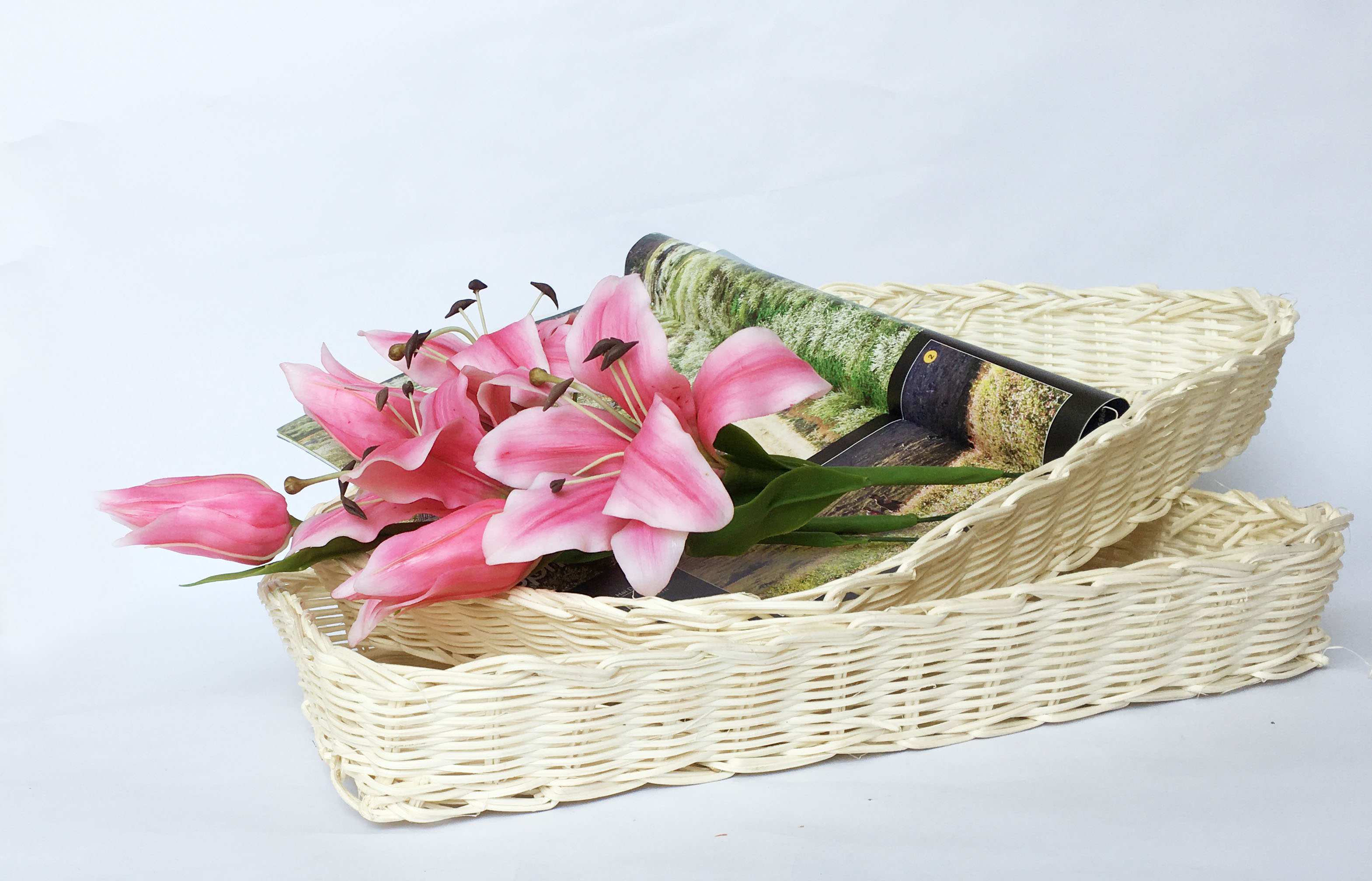 Khay mây đan bằng mây tự nhiên Khay chữ nhật KT D32xR22xC5.5cm đựng đồ, decor, trang trí bằng mây