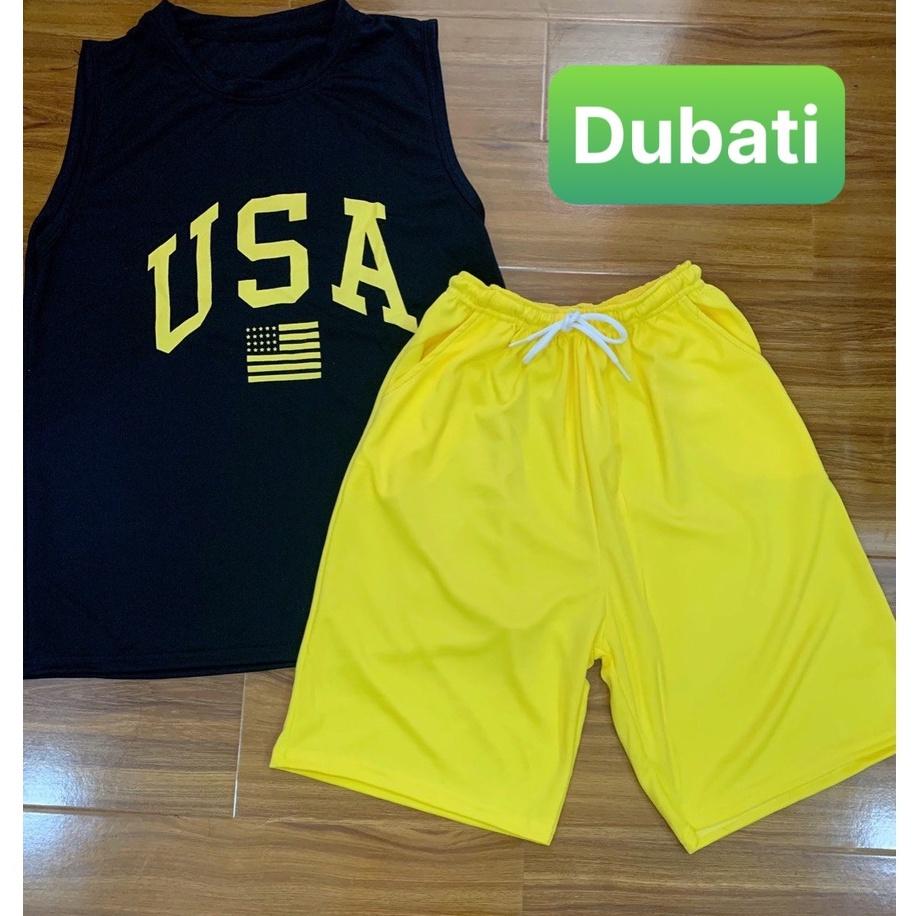 ĐỒ BỘ BA LỖ THỂ THAO USA, SET ĐỒ BỘ THỂ THAO MẪU MỚI MẶC CỰC MÁT HOT TREAND - DUBATI FASHION