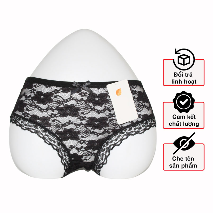 Quần lót ren nữ xuyên thấu gợi cảm cao cấp, quần lót nữ sexy chất vải ren thêu siêu nhẹ, kháng khuẩn, mềm mịn FreeSize <60kg