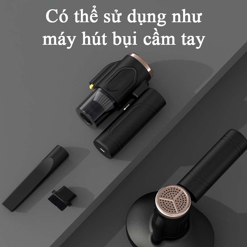 Máy Hút Bụi Cầm Tay Mini Không Dây Công Suất Lớn Lực Hút Siêu Mạnh Diệt Khuẩn Tia UV Máy Hút Bụi Giường Nệm Ô Tô Hút Ẩm Loại Sạch Bụi Bẩn Tóc Lông Rệp Ve Tế Bào Chết - ML012