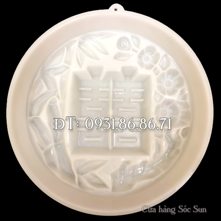 Khuôn rau câu cưới hỏi Song Hỷ loại 20 cm - Mã số 1325