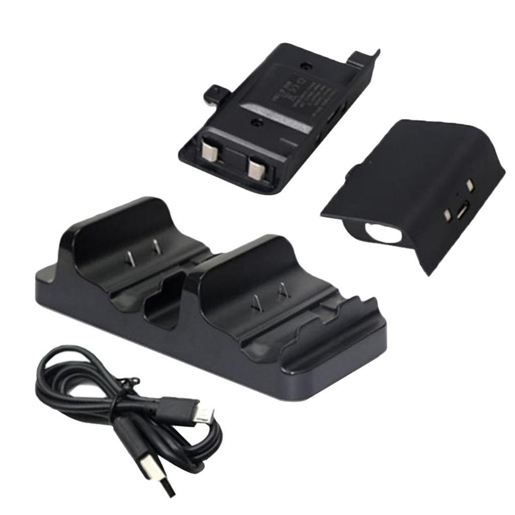 Portable USB Charging Base Charger Dock With Battery For   One Black