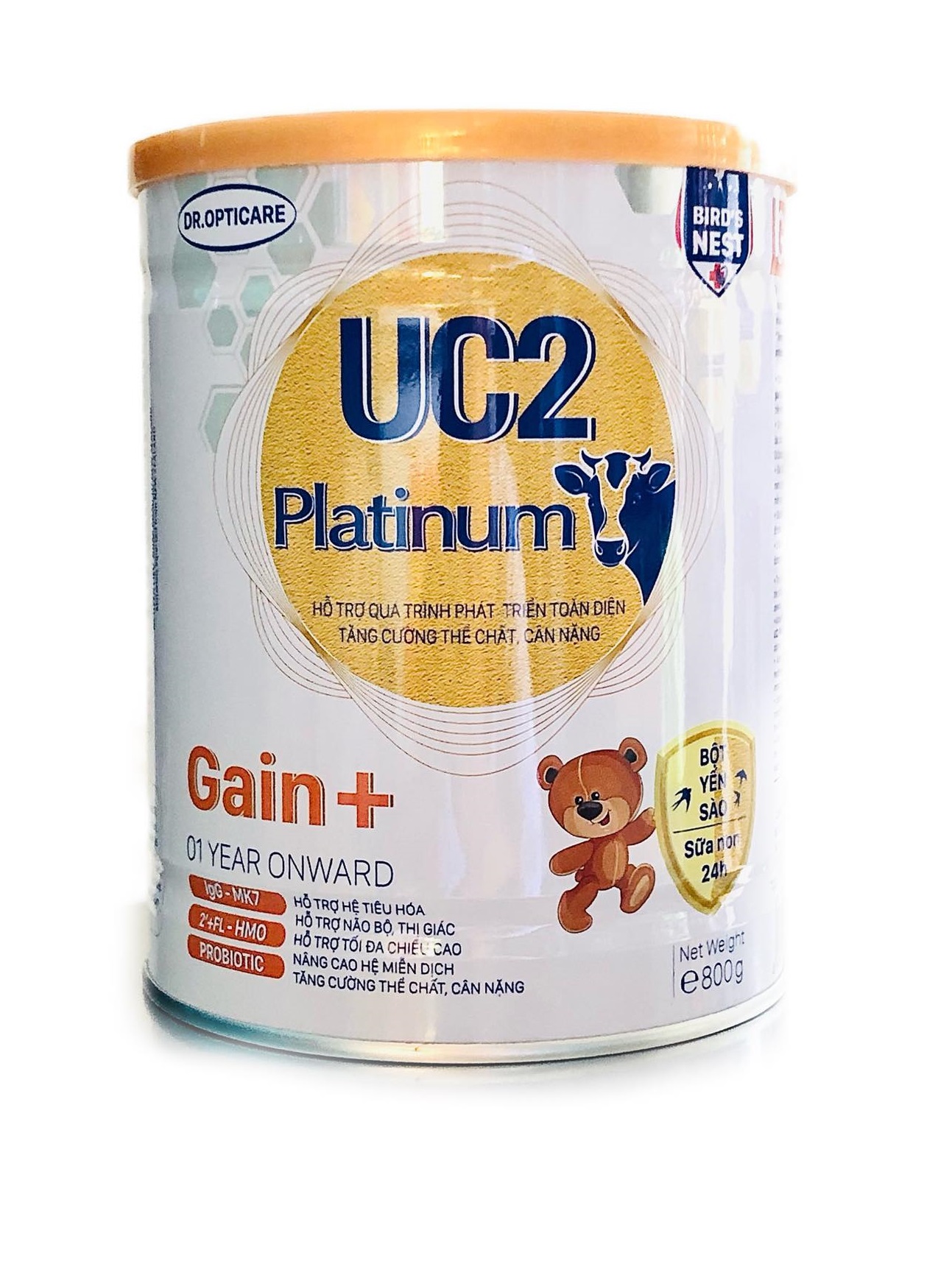 Sữa bột UC2 Platinum Gain+ lon 800g (cải thiện cân nặng cho bé, dành cho trẻ từ 1 tuổi trở lên)