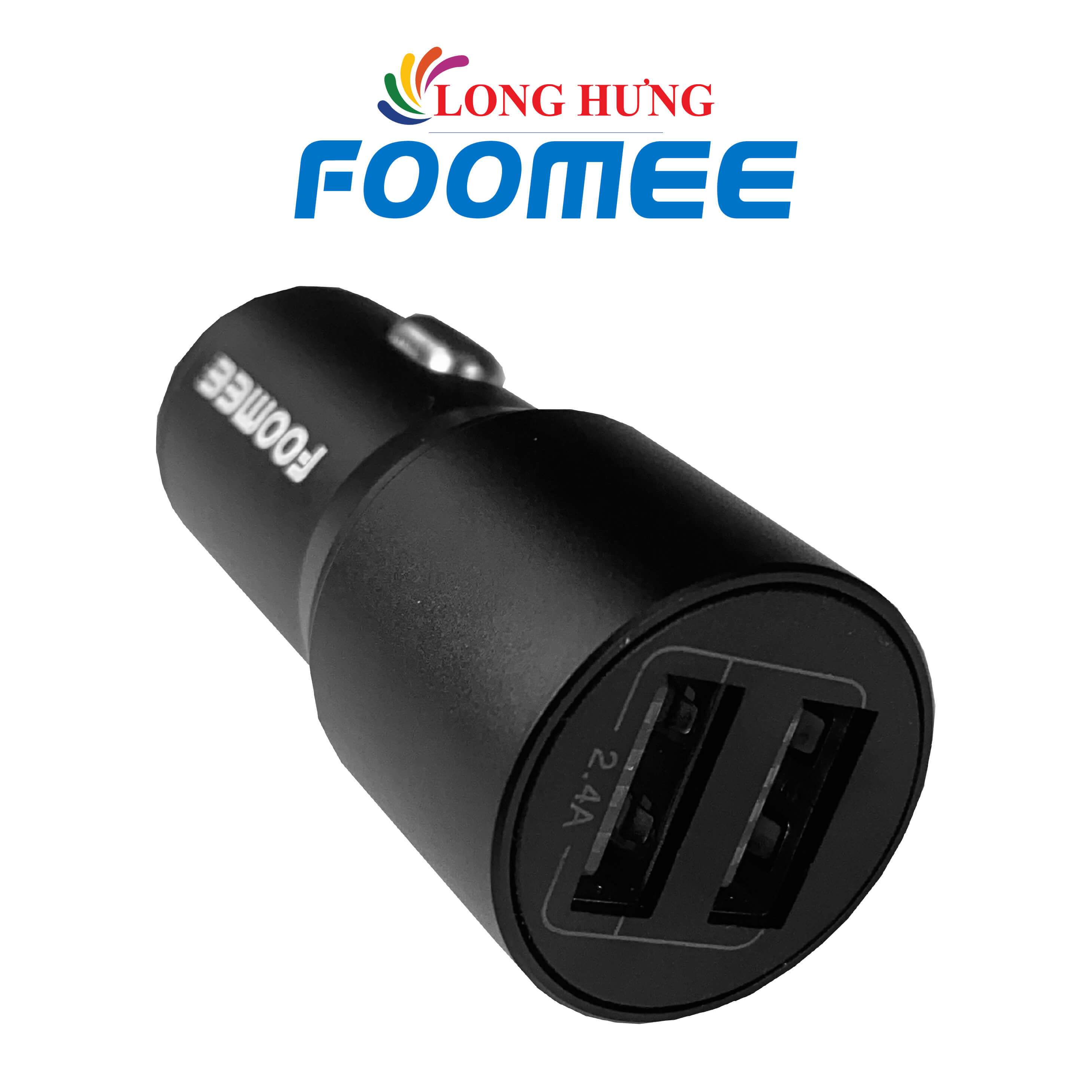 Cốc sạc xe hơi Foomee 2USB 12W BA25X - Hàng chính hãng