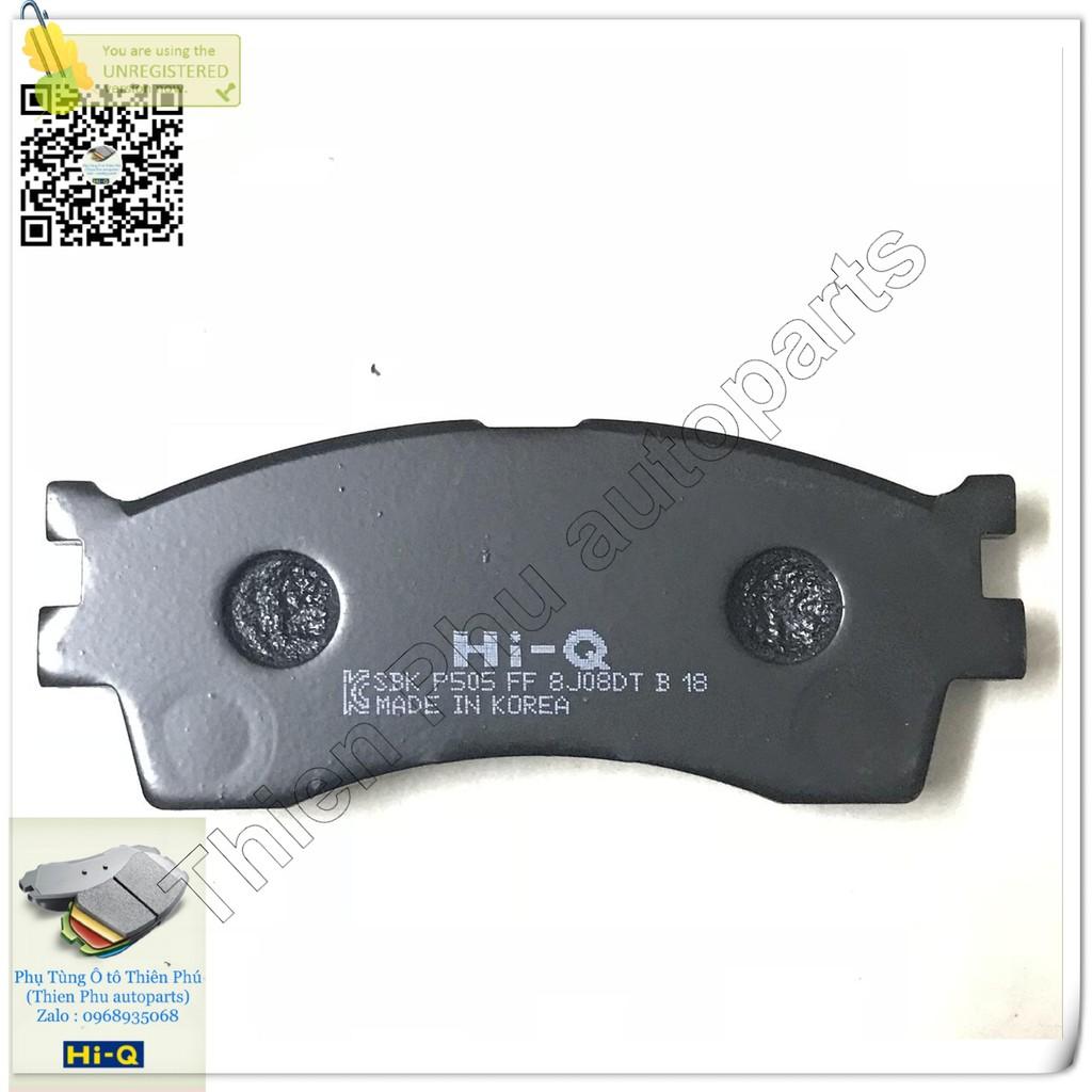 Má phanh chính hãng Hi-Q cho Spectra trước + CARENS I - Bố thắng trước. OEM Brake Pad : 0K2N13328Z