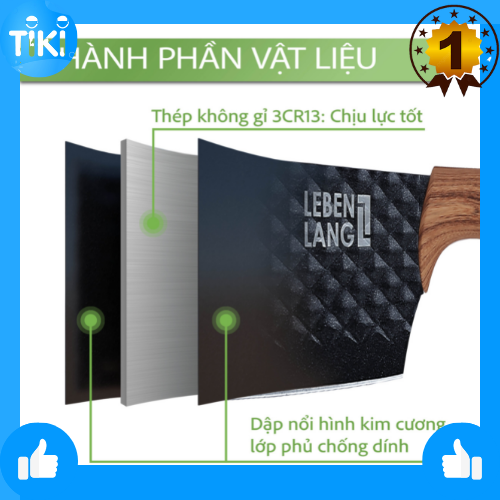 [Hàng chính hãng LEBENLANG] Bộ dao nhà bếp 7 món LEBENLANG của Đức làm từ thép không gỉ, hộp đựng sang trọng gồm 5 dao, 1 kéo, 1 gọt vỏ rau củ chống gỉ sét, chống ăn mòn, chống dính, tay cầm chống trơn trượt