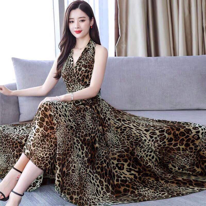 ĐẦM XOÈ DA BEO Cao Cấp