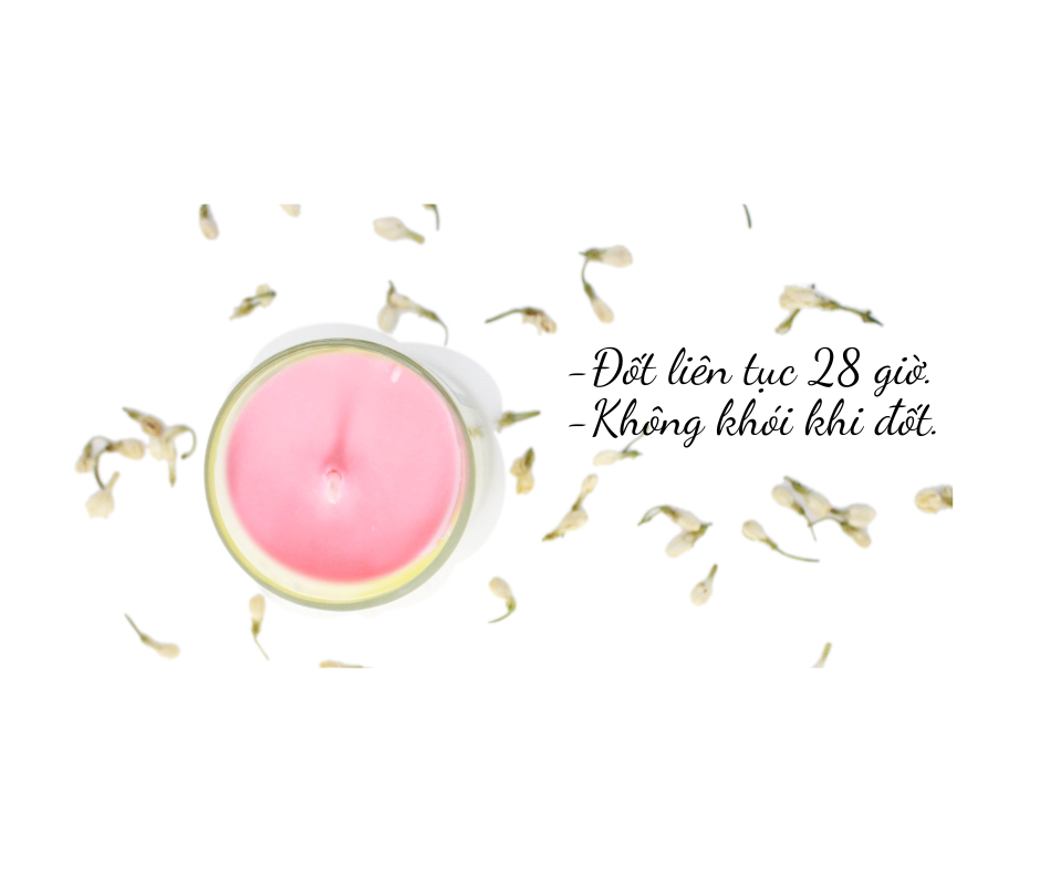 Nến Thơm, Tinh Dầu Coconut-Jasmine, Nến Thơm Thư Giãn , Chính Hãng Từ Thương Hiệu R2D, Thành Phần Tự Nhiên, Lành Tính.