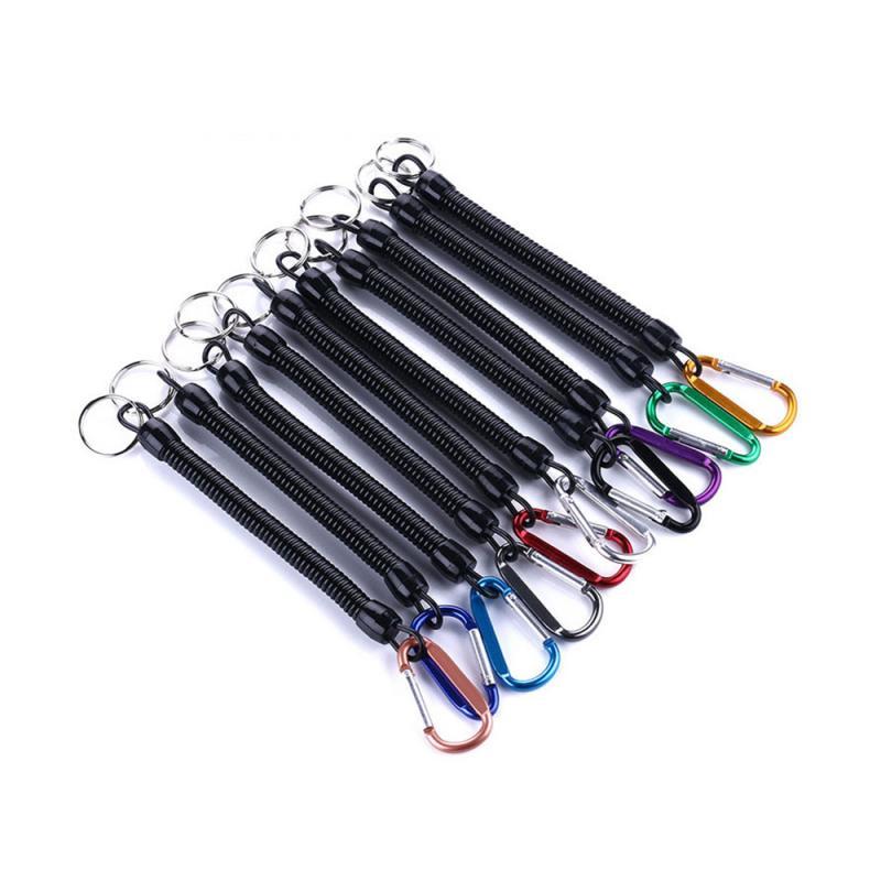 1pcs Fishing Lanyards Boating Ropes Retention String Fishing Rope with Camping Carabiner Secure Lock Fishing Tools Accessories9