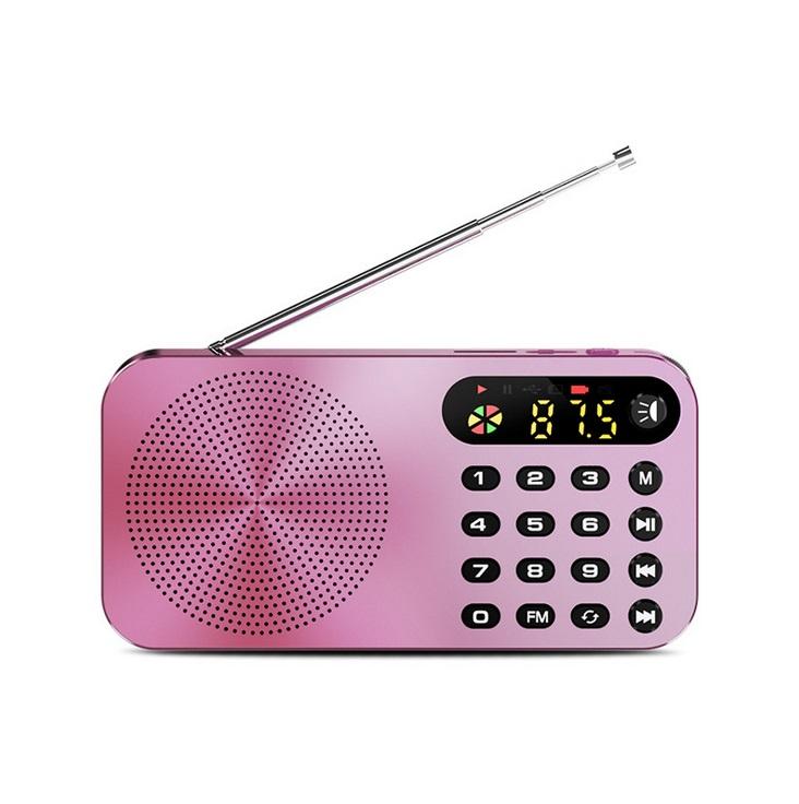 Q6 Multi-function Fm Radio 3600mah Battery Rechargeable Led Digital Display Radio