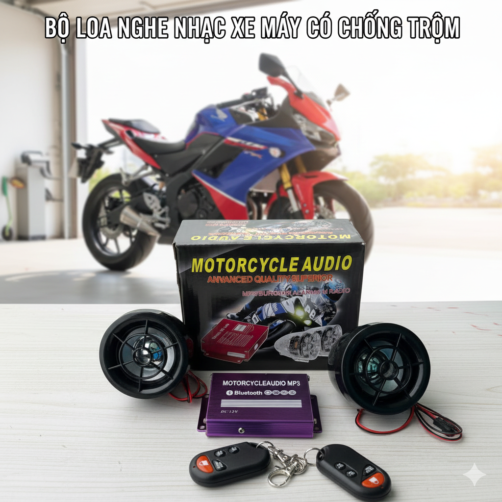 Ljoa Xe Máy Chống Trộm Nghe Nhạc Hay – Lắp Gọn, Âm Thanh Sống Động
