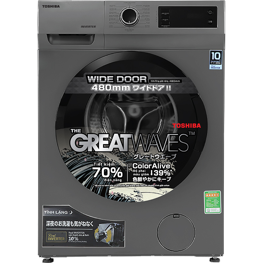 Máy giặt Toshiba Inverter 8.5Kg TW-BK95S3V(SK)- Mẫu 2023-Hàng Chính Hãng.