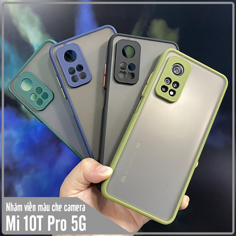 Ốp lưng cho Xiaomi Mi 10T Pro 5G - Redmi K30S trong nhám viền màu che camera