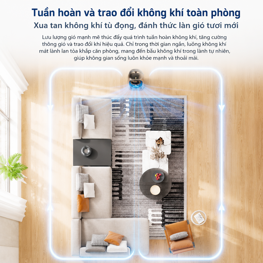Philips ACR3244BF 2in1 Quạt Không Cánh + Máy Lọc Không Khí Sang Trọng Cho Gia Đình. HÀNG CHÍNH HÃNG