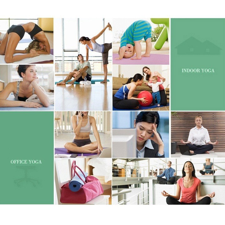 Thảm Tập Yoga, Gym AmandaC Life (Giao Màu Ngẫu Nhiên)