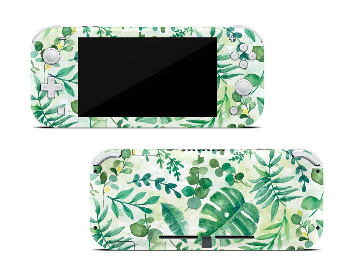 Skin decal dán Nintendo Switch Lite mẫu Tropical Green (dễ dán, đã cắt sẵn)