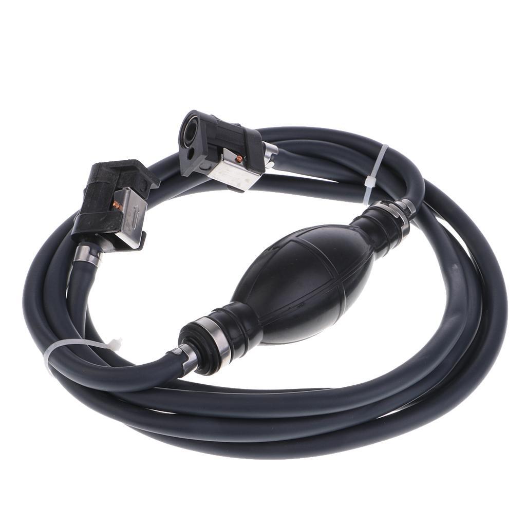 Fuel Line Hose Bulb Kit Outboard Boat Tank Connectors for