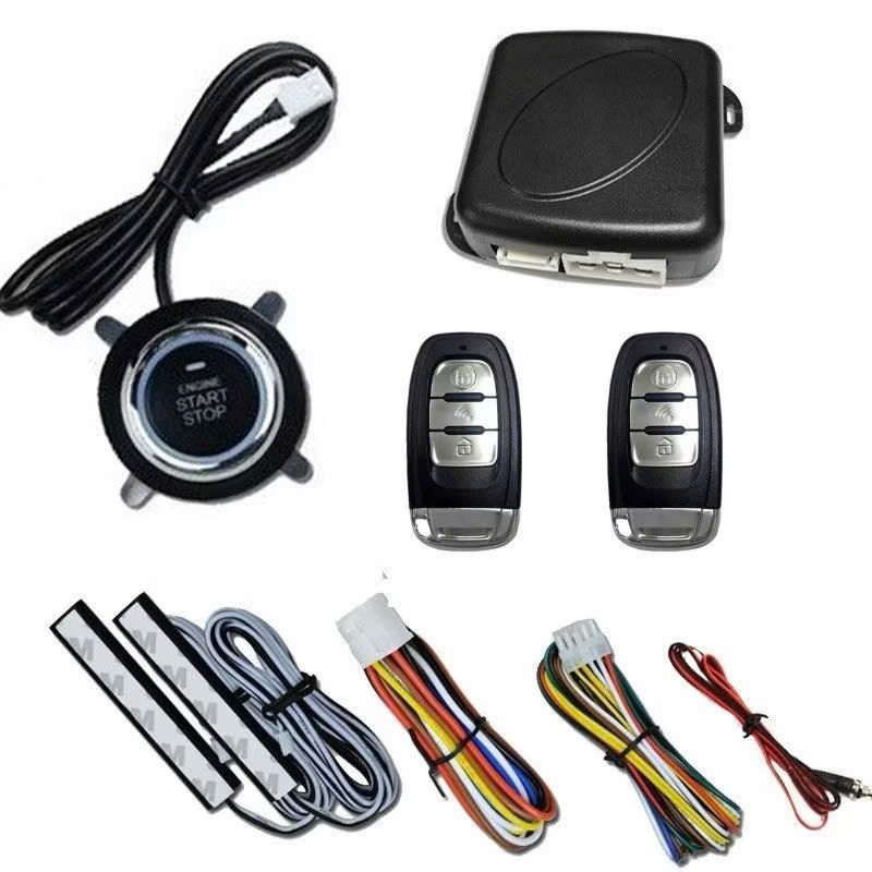 Bộ Smartkey Ô Tô Cao Cấp PKE – Đề Nổ Từ Xa, Tự Động Khóa Mở Cửa Xe Tiện Lợi