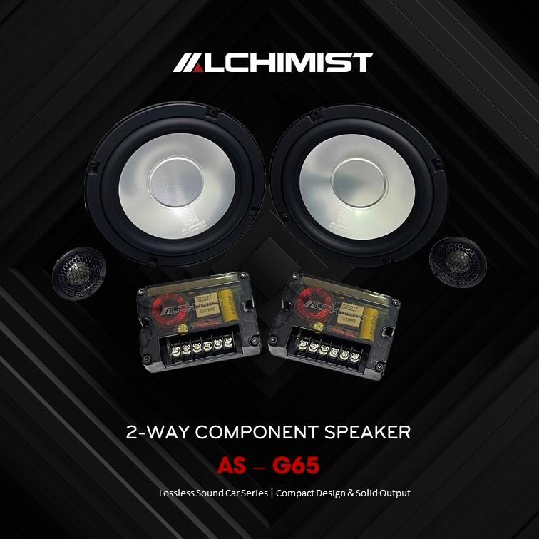 Loa  2-Way Alchimist AS-G65 Component Speaker Màng Nhôm Trắng Sang Trọng, Công Suất 130W Mạnh Mẽ