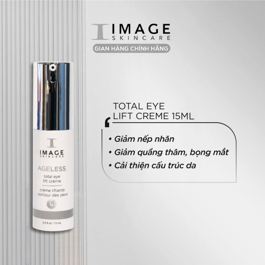 Kem hỗ trợ giảm, ngăn ngừa nếp nhăn vùng mắt Image Skincare Ageless Total Eye Lift Creme 15ml