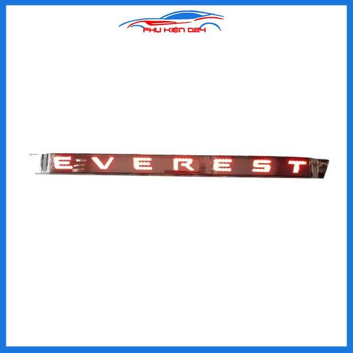 Ốp tay cốp sau có đèn led Everest 2017-2018-2019-2020-2021-2022 ánh sáng đỏ trang trí xe