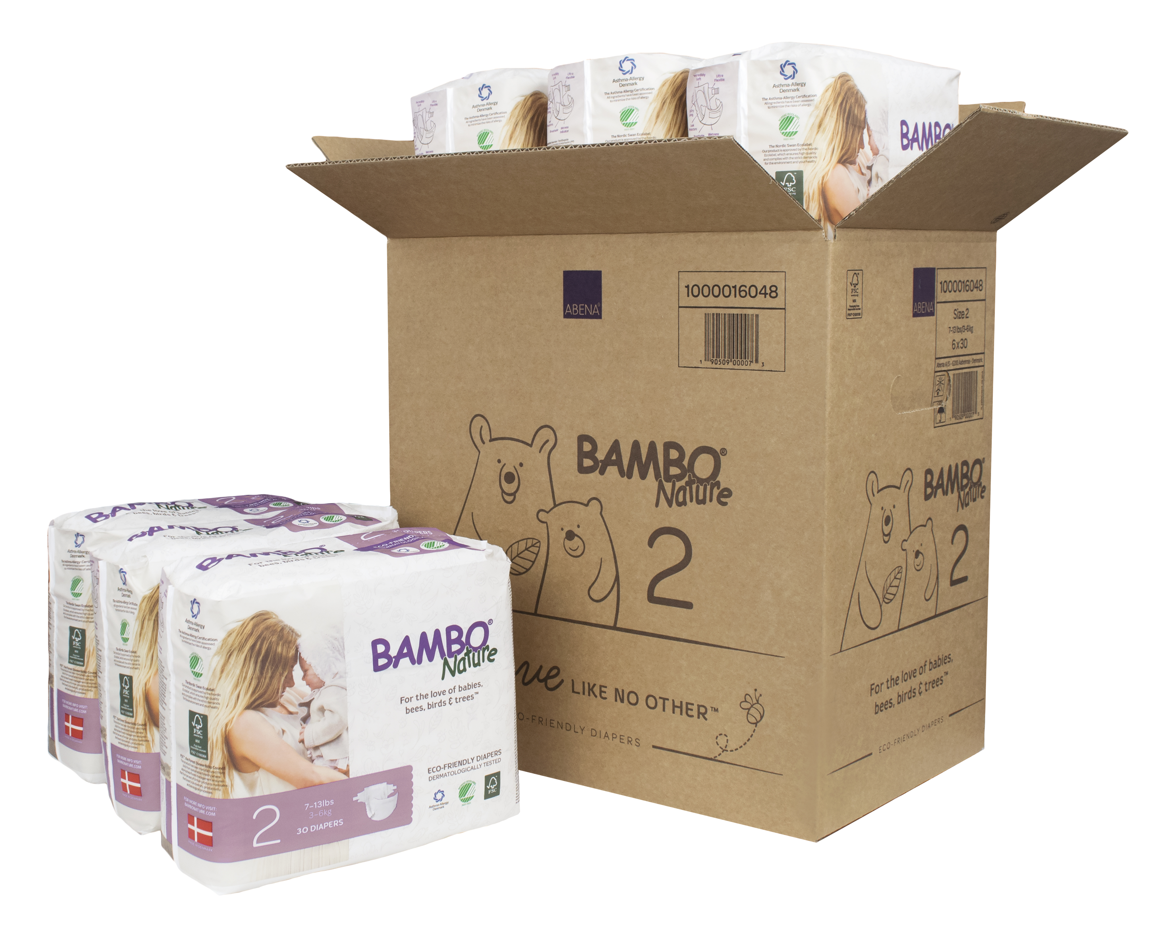 Tã Dán Em Bé Hữu Cơ Bambo Nature - gốc Đan Mạch - 3-6kg - S30 - 30 miếng