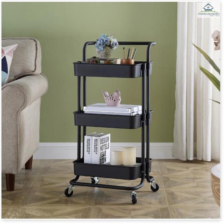 Kệ để đồ 3 tầng có bánh xe