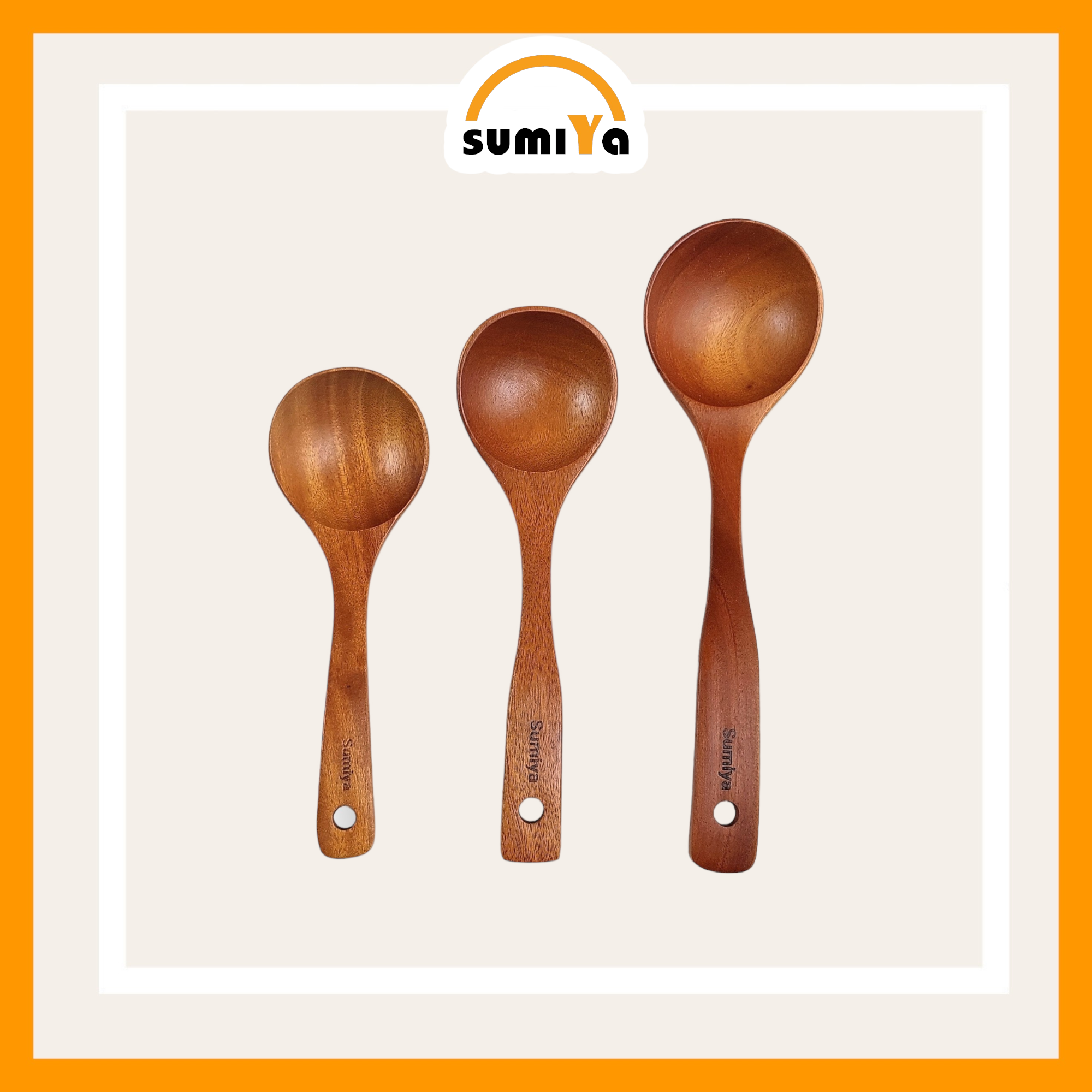 Vá canh gỗ SUMIYA, vá canh gỗ tự nhiên, vá múc canh gỗ tự nhiên