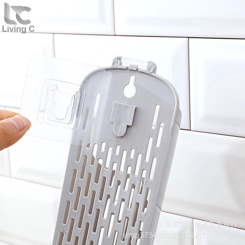 Hộp Đựng Đũa Muỗng ️️ Thìa Đa Năng Dán Tường Có Nắp Đậy Chống Bụi, có khe thoát